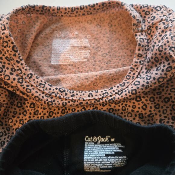 Cat & Jack Dress Outfit Leopard 2T - Picture 4 of 4